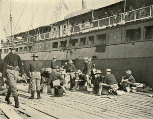 13e Infanterie bij het ontbijt, Spaans-Amerikaanse oorlog, 11 juni 1898, 1899