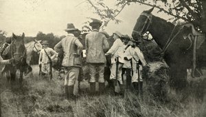 Generaal Lawton leert van Cubaanse officieren...30 juni, Spaans-Amerikaanse oorlog, 1898, 1899 door Burr McIntosh