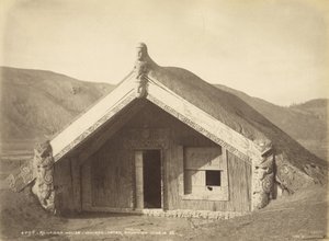 Runanga House - Wairoa - Na de Uitbarsting 10 juni 1886, juli 1886 door Burton Brothers Studio