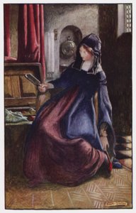 Illustratie voor The Cloister and The Hearth door Charles Reade (kleur litho) door Byam (after) Shaw