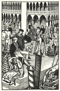 Illustratie voor The Cloister and The Hearth door Charles Reade (litho)