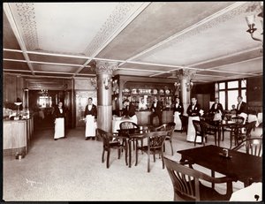 Café in het Hotel Majestic, 1902 door Byron Company