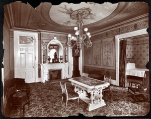 Privé zitkamer in het Hoffman House Hotel, 1907 door Byron Company