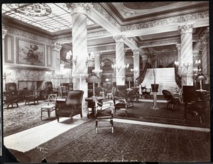 De Ontvangstruimte in het Hotel Majestic, 1902