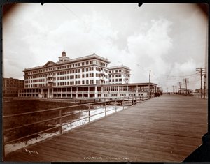 Uitzicht op Hotel Rudolf, Atlantic City, New Jersey