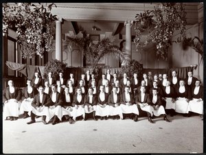 Obers in Hotel Delmonico, 1902 door Byron Company