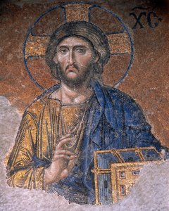 Deesis Christus in Hagia Sophia (mozaïek)