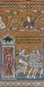 De verdrijving uit het Aards Paradijs, Byzantijns mozaïek, Oude Testament Cyclus-Aards Paradijs, XII-XIII eeuw (mozaïek)