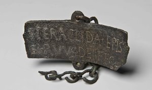 Votief Plaquette van Bisschop Heraklides, 4e eeuw door Byzantine Byzantine