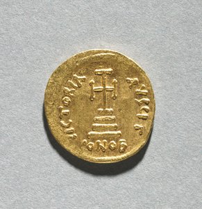 Solidus met Heraclius en zijn zoon Heraclius Constantijn door Byzantine School
