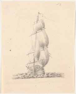 Marineschip door C.A. Lorentzen