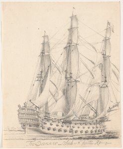 Drie dekkers - Schip van de eerste rang door C.A. Lorentzen