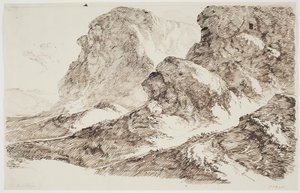 Berglandschap door C.F. von Rumohr