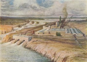 Papierfabrieken, Newfoundland, 1916 door C.G Lowther