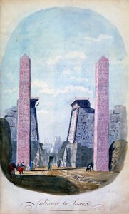 Ingang van Luxor, Egypte