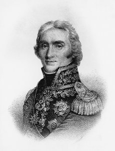 Portret van Andre Massena, hertog van Rivoli, prins van Essling, en maarschalk van het Franse Keizerrijk, gravure