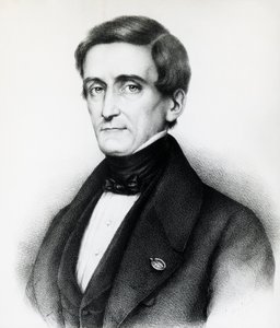 Portret van Pellegrino Rossi (1787-1848), Italiaanse jurist, lithografie
