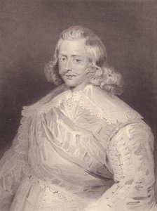 Portret van de Spaanse kardinaal en generaal Ferdinand van Habsburg (1609-1641), gravure