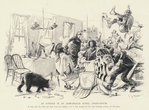 Een episode in een Adirondack Hotel eetkamer door C.J. Taylor