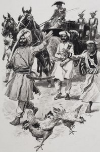 Oost-Indische Compagnie (gouache op papier) door C.L. Doughty