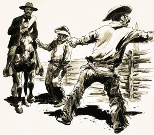 In 1893 benaderde een US Marshal Jesse Carr om hem te vertellen dat hij de muur die hij had gebouwd moest doorbreken. door C.L. Doughty