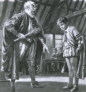 Shakespeare als jongen gedisciplineerd door C.L. Doughty