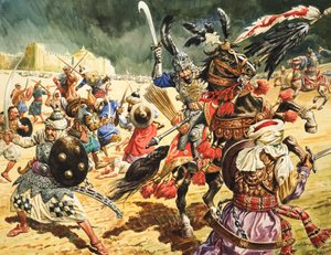 Tamerlane de Verschrikkelijke (gouache op papier) door C.L. Doughty