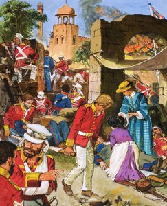 De situatie voor de Britse troepen in Cownpore verslechterde met de dag door C.L. Doughty