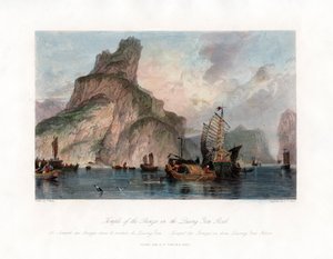 Tempel van de Bronzen in de Quang Yen Rots, China, ca. 1840