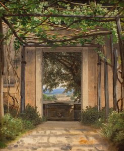 Een pergola, Italië
