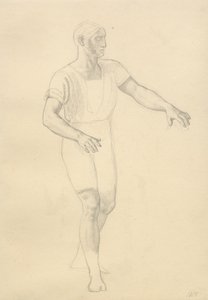 De Dood van Balder - studie voor Hödur door Christoffer Wilhelm Eckersberg