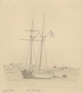 Een Schoener door Christoffer Wilhelm Eckersberg