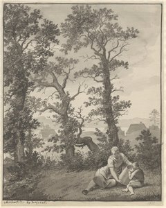 Uit de omgeving van Skjoldnæsholm door Christoffer Wilhelm Eckersberg