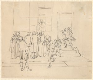 Buiten de Tallotteri-collectie door Christoffer Wilhelm Eckersberg