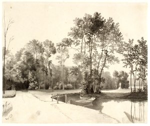 Gezicht op de Sanderumgaard-tuin