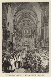De troonsbestijging van de nieuwe primaat in Canterbury door C. Hentschell