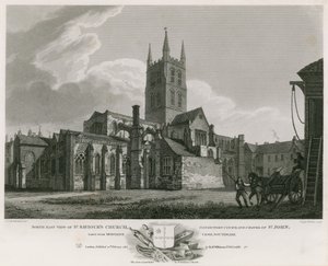 Noordoostelijk uitzicht op de St Saviour
