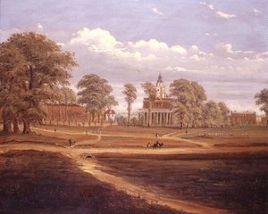Uitzicht over Clapham Common richting North Side en The Pavement