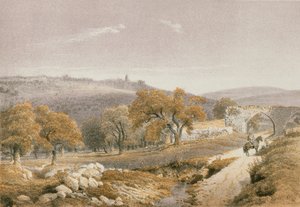 Samaria in een ets door Schacher - Steinkopk J.F. Editore