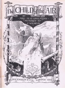 Titelpaginaontwerp, uit The Child of the Air uitgegeven door Duckworth