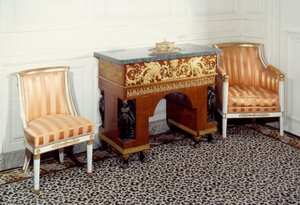 Kantoor van keizerin Josephine de Beauharnais door C. and Fontaine P. Percier