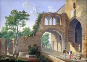 Scène op het Italiaanse platteland, 1813