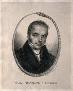 Carlo Francesco Bellingeri. Litho naar Camilla Gandolfi, 1839. Biografie in het Italiaans