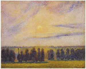 Zonsondergang in Eragny