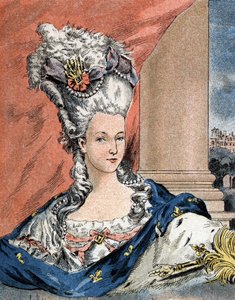 Portret van Marie Antoinette door Lorraine Habsburg, Koningin van Frankrijk (1755-1793).