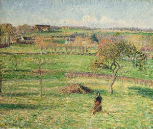 Bazincourt Prairie, Herfst, 1894 door Camille Jacob Pissarro