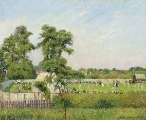 Cricketwedstrijd in Bedford Park, Londen door Camille Jacob Pissarro