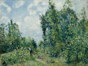 Rand van het Bos, 1878 door Camille Jacob Pissarro