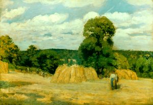 Oogst in Montfoucault, 1876