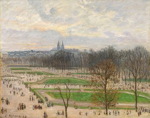 Jardin des Tuileries op een wintermiddag